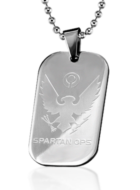 钛钢男士饰品光环光晕收藏版军牌