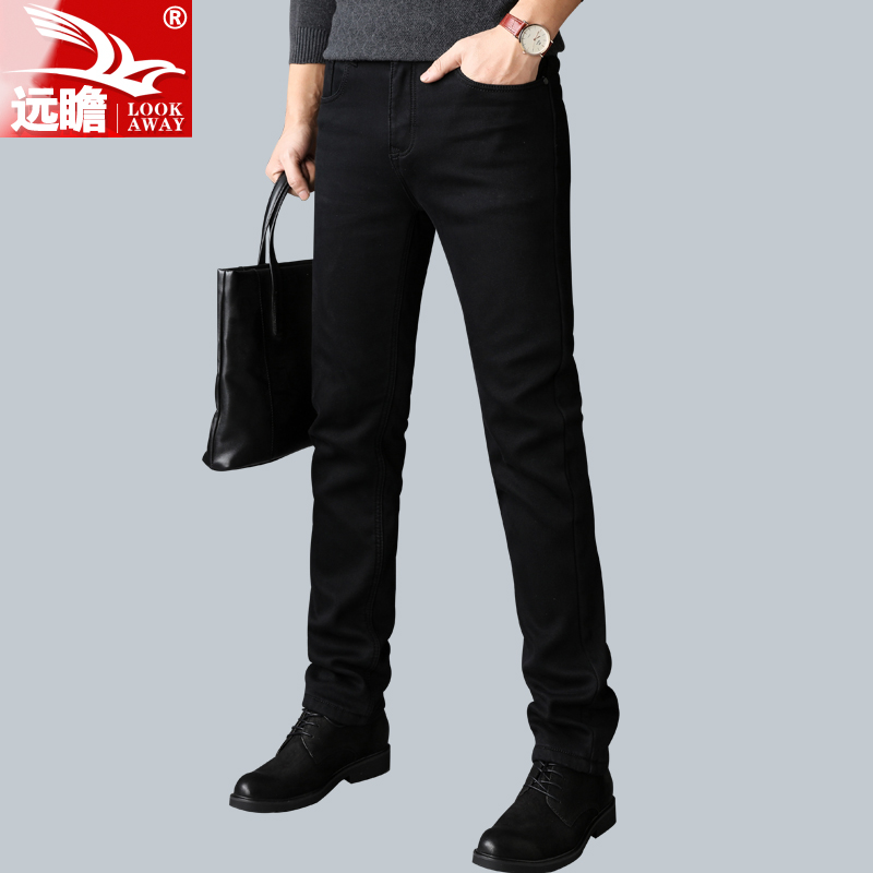秋冬季黑色牛仔裤国内好货