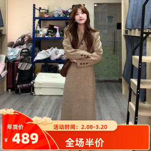 法式小个子香风连衣裙子女早秋2025新款高级感巨好看穿搭一整套装