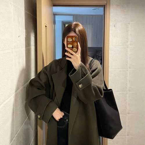 呢子大衣女2026秋冬新款赫本风高级韩系小个子气质加厚毛呢外套潮