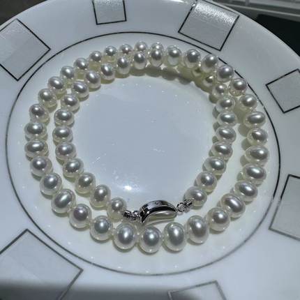 S925银 7-8mm淡水珍珠项链 XL2772