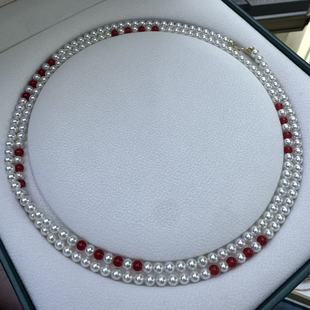 S925银 4-5mm极亮小米90cm毛衣链珍珠项链 XL2943