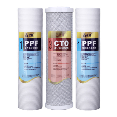 净水器滤芯家用直自来水一级前置伴侣过滤10寸通用pp棉压缩活性炭