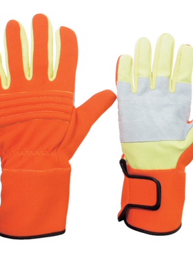 日本绿安全防火手套防护手套819-2509品番MK-FM-1-OR-LL颜色橙色