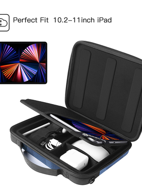 Smatree适用于 iPadPro11/12.9寸原键盘硬壳防压平板保护收纳包手提背包