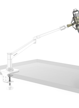 Smatree适用于麦克风支架直播会议唱歌桌面固定架会议室开会支架