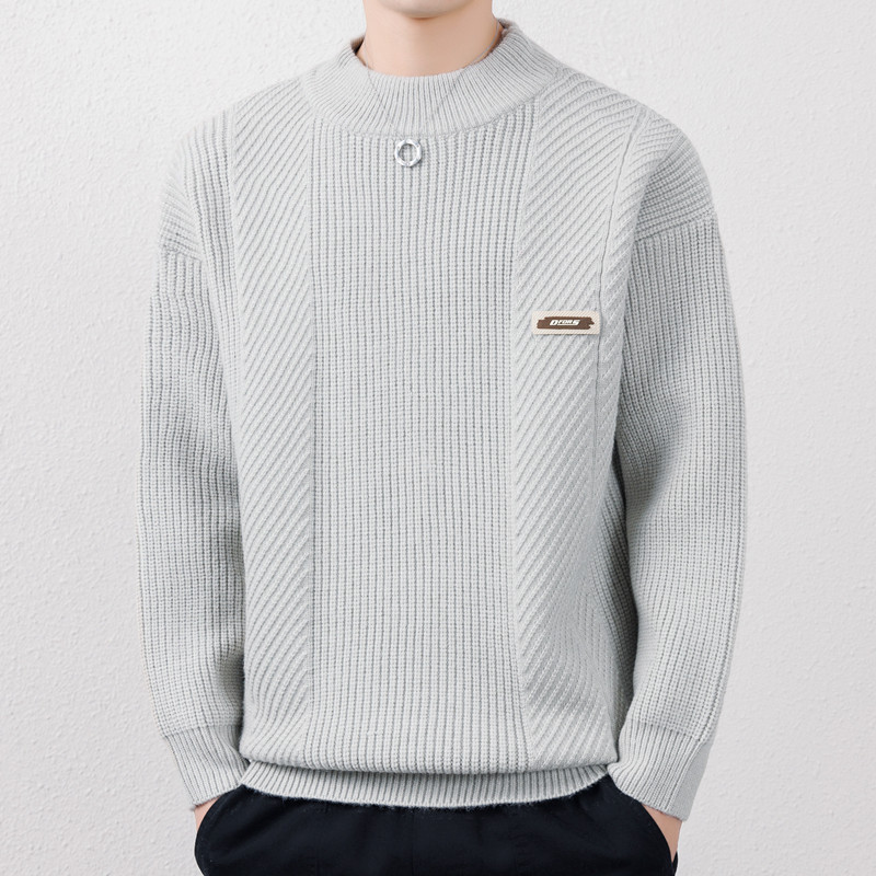 侨迪蒙拉秋冬季半高领毛衣男士2025新款加厚保暖内搭打底针织衫,男装,针织衫/毛衣,淘宝优惠券,粉丝福利购,淘宝优惠卷
