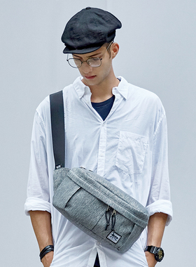 潮牌胸包男士斜挎包背包单肩包街头潮流男包休闲帆布胸前挂包腰包