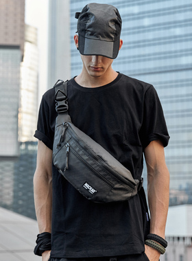 潮牌胸包男街头运动多功能腰包女潮流韩版休闲防水斜挎包单肩背包