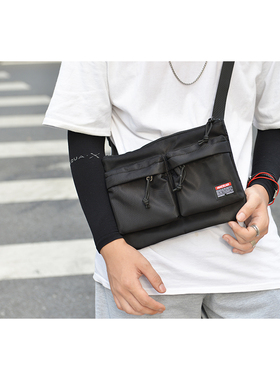 潮牌斜挎包男包包单肩斜跨背包日系街头潮流ins休闲时尚小挎包女