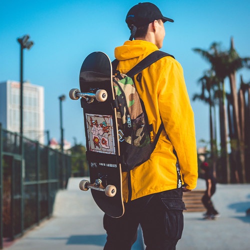 Mackar滑板包陆冲板护具收纳背包