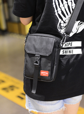 Mackar潮牌男包迷你小包单肩斜挎包运动休闲多功能手机袋证件腰包