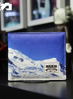 Mackar潮牌钱包男短款高中学生ins简约时尚潮流韩版个性折叠钱夹