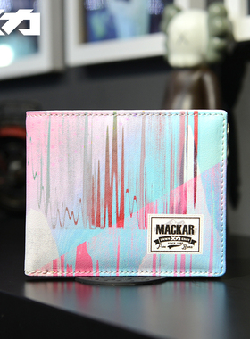 Mackar潮牌ins钱包女短款青年学生韩版原宿ulzzang小清新折叠钱夹