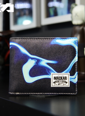 潮牌钱包男短款横款青年高中大学生韩版潮流个性创意潮人超薄钱夹