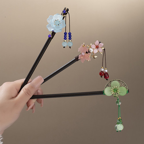 缘本发簪木质古风时尚