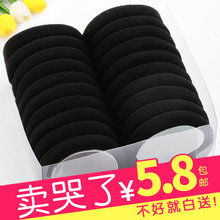 头绳简约发绳高弹力耐用加粗橡皮筋女扎头网红ins高弹力马尾发圈