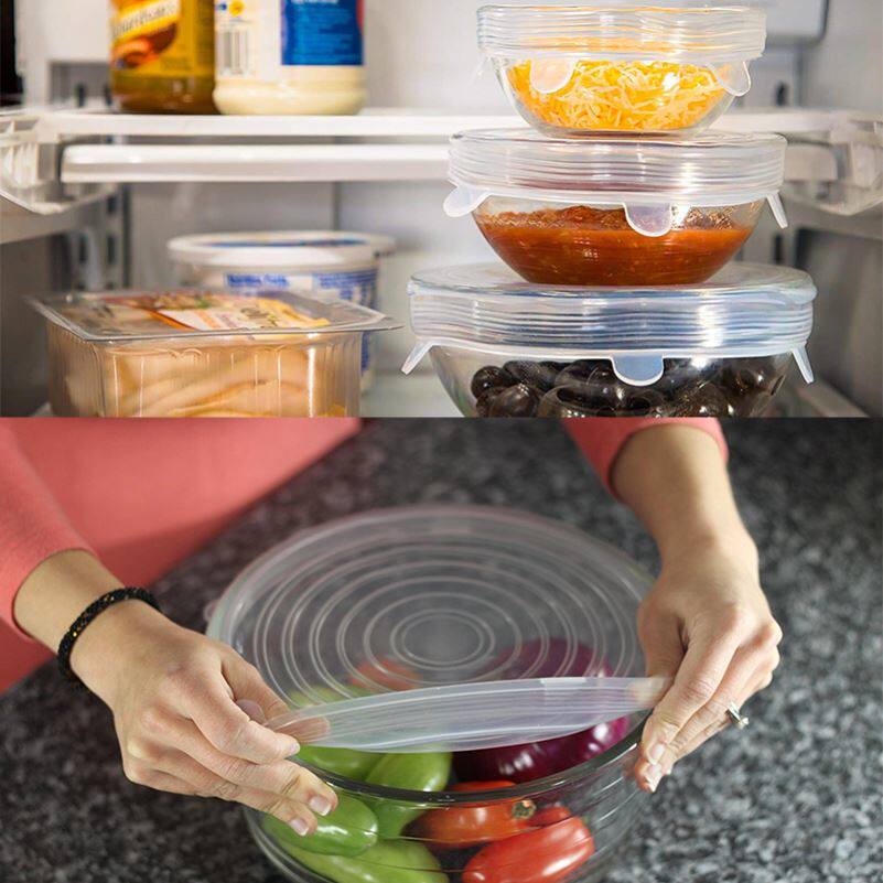 硅胶保鲜盖碗盖密封罩多规格大小号食品级硅胶保鲜膜耐高温加热盖