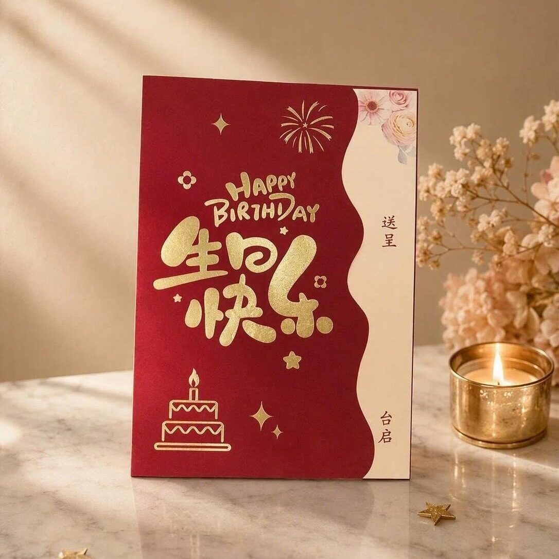 宝宝周岁生日宴满月酒请柬喜帖弥月之喜请帖小孩百日宴邀请函打印