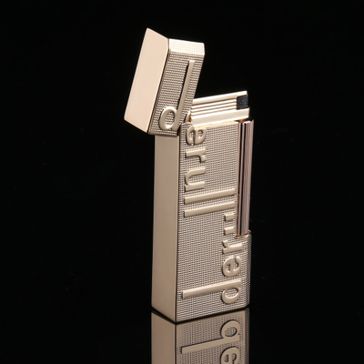 原装打火机 充气朗声侧滑轮纯铜气体创意个性定制刻字送男生礼物