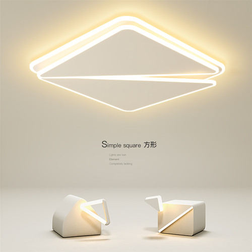 2026新款卧室灯正方形led吸顶灯
