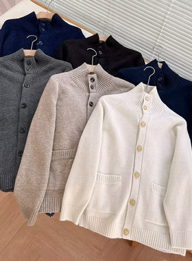 2026秋冬季新款男装女装宽松针织开衫长袖舒芙蕾毛衣外套yn480023