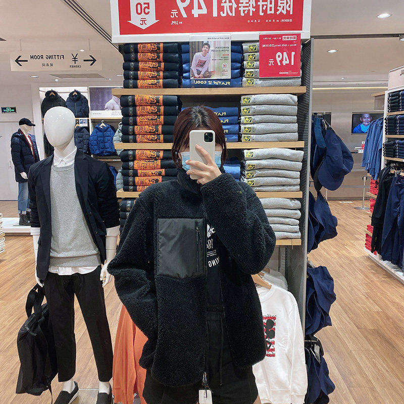 秋冬保暖防风羊羔绒夹克429188