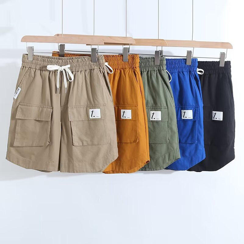 机能工装风立体口袋舒适有型夏季男士直筒休闲五分裤短裤潮流行