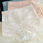 显瘦透气束腹塑身裤 女收腰提臀收小肚子大码 无痕蕾丝收腹内裤 夏季