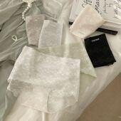 包臀三角裤 法式 舒适透气速干中腰提臀薄款 裸感蕾丝内裤 无痕一片式