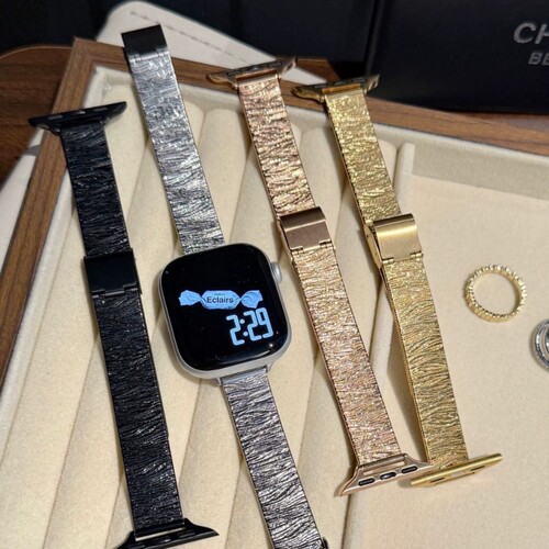 iwatch苹果不锈钢波浪表带