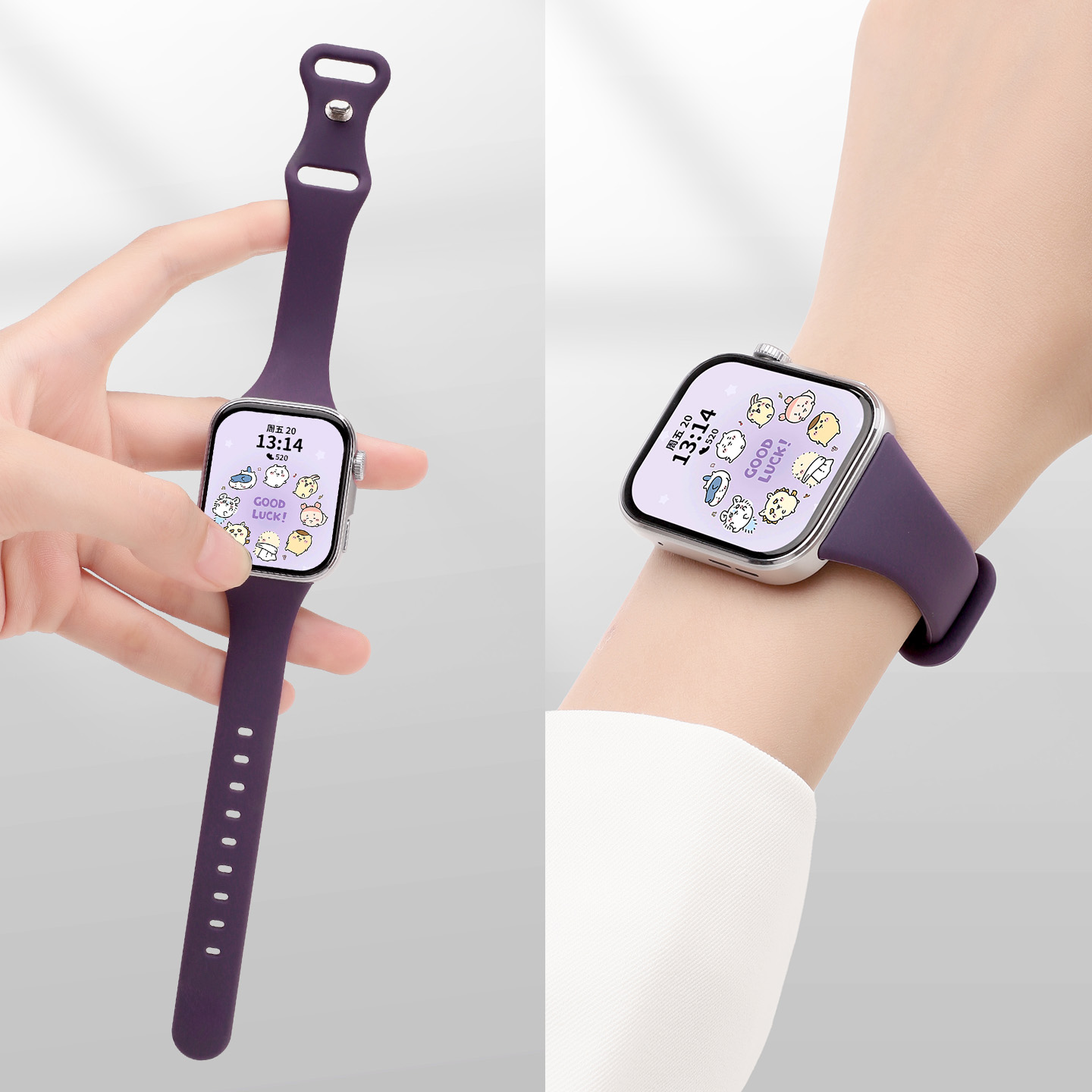 适用于华为FIT4手表表带新款小蛮腰硅胶watchfit3腕带智能Fit4pro运动透气一体式专用表链三四代替换配件女夏