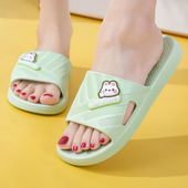 韩版 女士凉拖鞋 夏季 2025新款 外穿防滑居家室内浴室沙滩卡通拖鞋 女