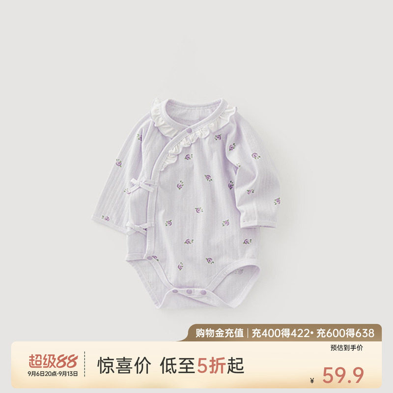 乖奇熊新生女宝宝连体包屁衣夏季图片