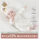 婴幼儿宝宝纯棉长袖 新生儿绑带和尚服春秋季 连体哈衣服 呼呼棉