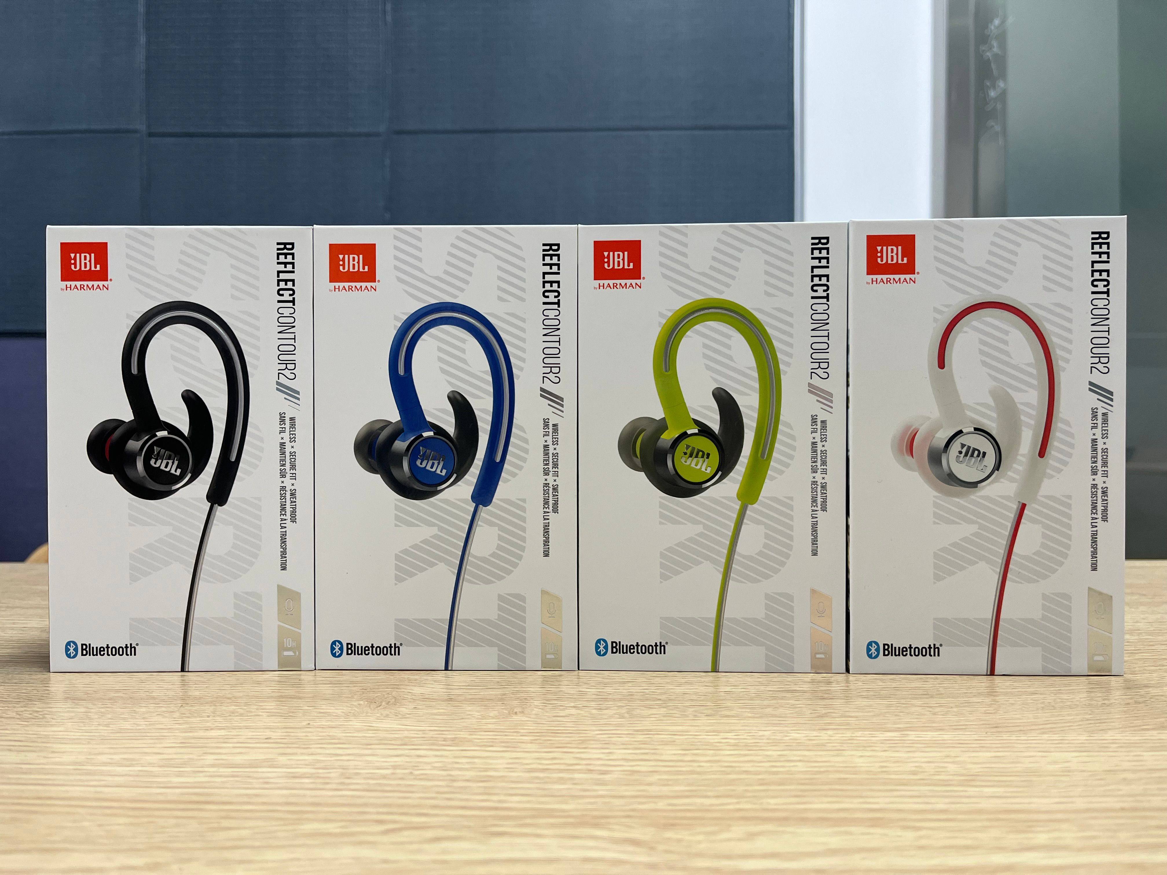 jbl reflect contour2 蓝牙耳机挂脖式无线运动耳机防水防汗