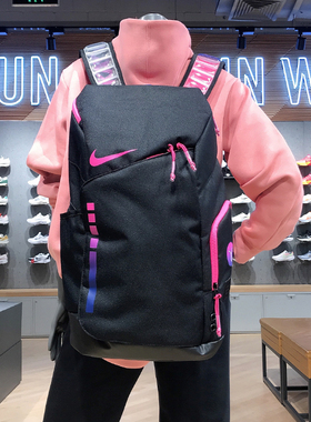 耐克NIKE运动篮球精英气垫双肩背包电脑包学生书包男女DX9786-011