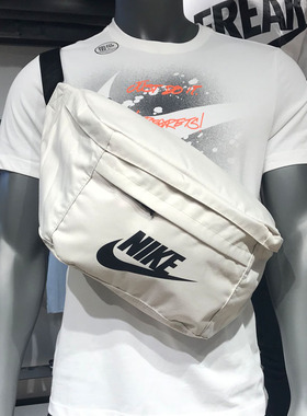 耐克NIKE王一博同款运动腰包胸包学生大斜挎单肩包男女BA5751-072