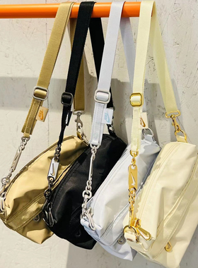 耐克Nike时尚高街尼龙腋下奶油包单肩斜挎手拿包拎包女CW9304-113