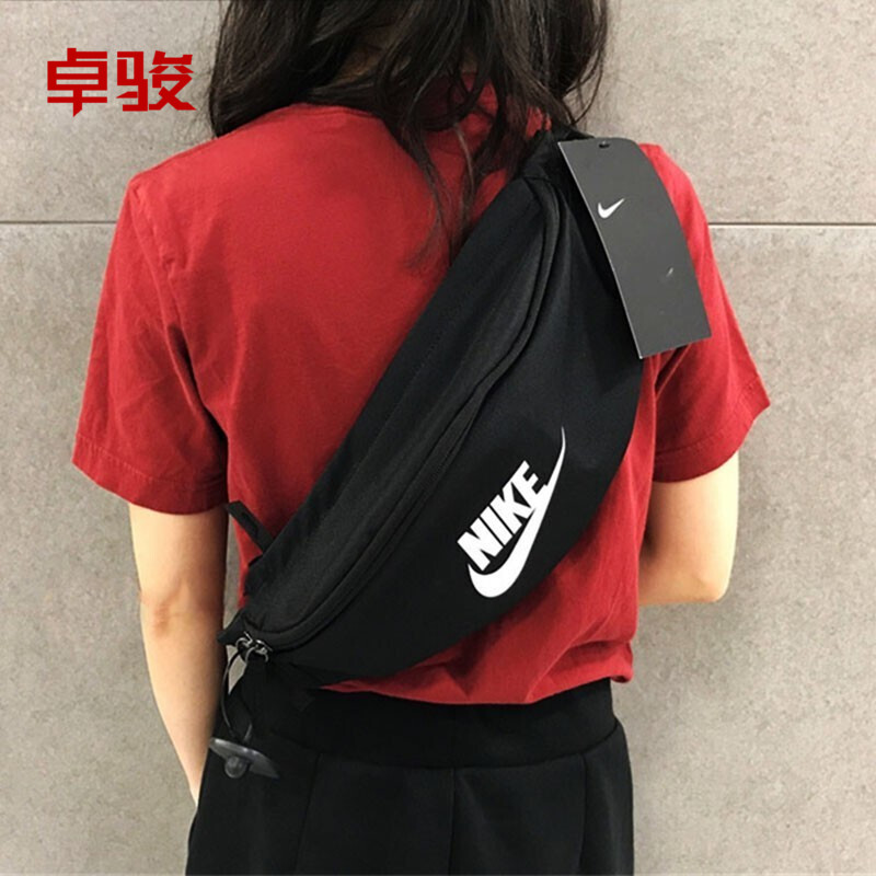 NIKE耐克潮流运动健身单肩包斜挎包小胸包帆布腰包男女BA5750-010 运动包/户外包/配件 腰包 原图主图