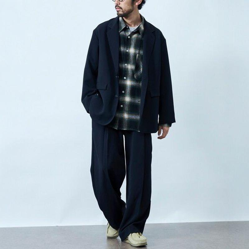 FREAK'S STORE Relax Fit单双排扣商务休闲复古垂感西装西裤套装