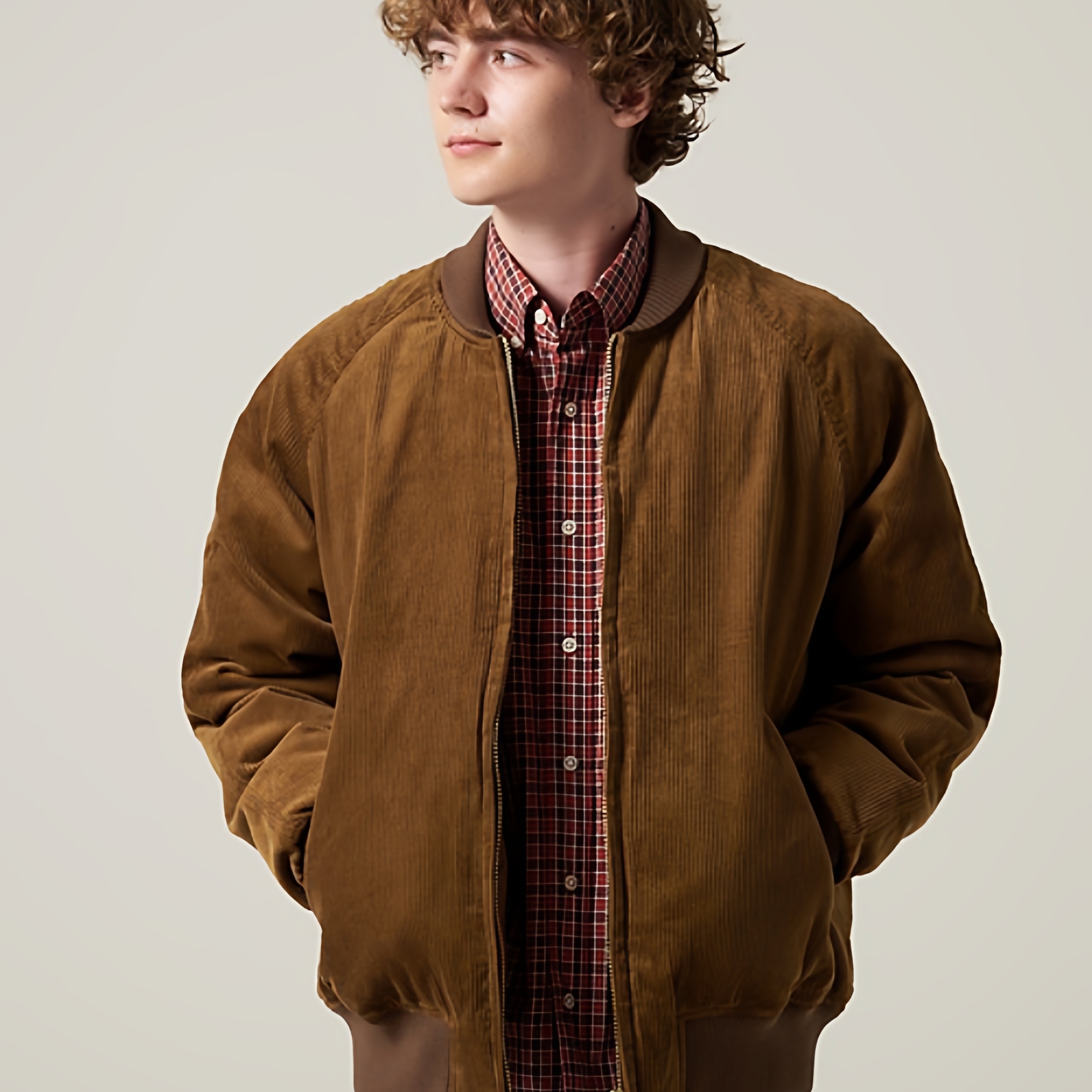 百年老牌埃迪·鲍尔700P90鸭绒美式复古经典灯芯绒保暖羽绒服夹克