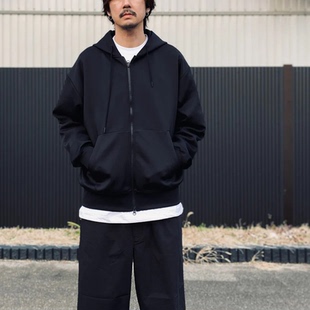 26SS 科技空气层轻便柔软亲肤对开拉链男女简约百搭连帽卫衣 DW39