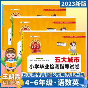 2022新城市卷王朝霞五大城市小学毕业检测指导卷真题小学升初中招生考试语文数学英语各地六年级毕业总复习广州名校招生试卷新颖题