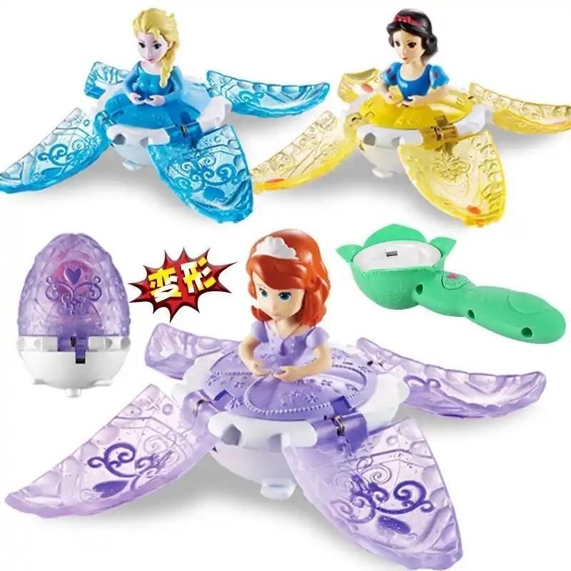 正版灵动创想迪士尼舞动公主玩具女孩陀螺儿童白雪公主裙艾莎爱莎