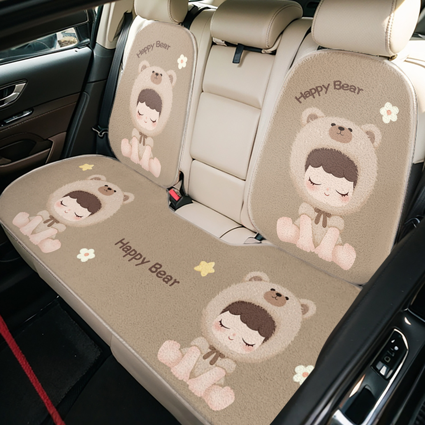 冬季汽车座椅毛绒通用坐垫