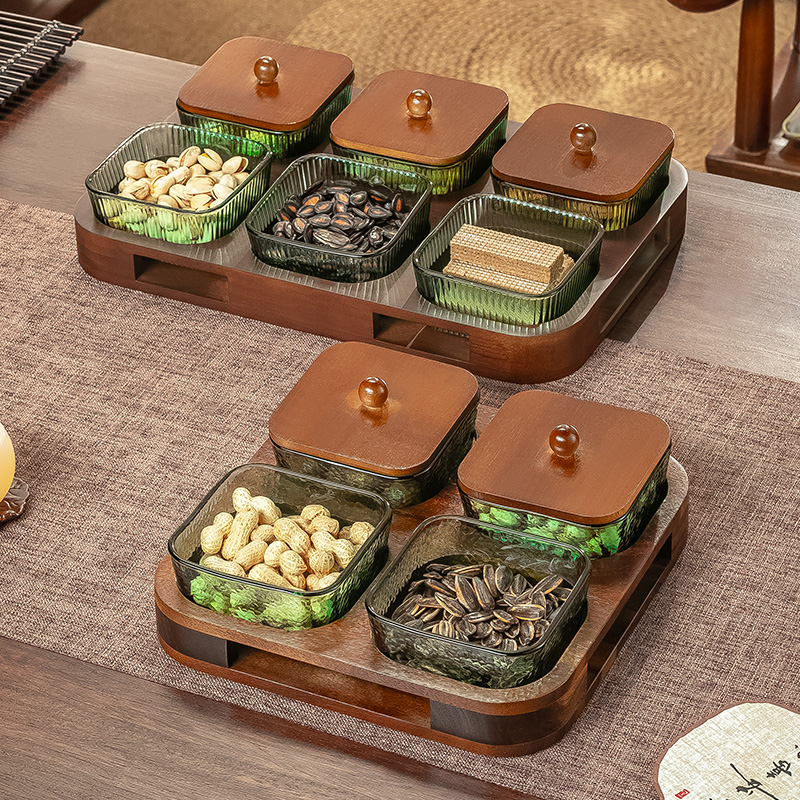 中式高档零食盘果盘/果篮