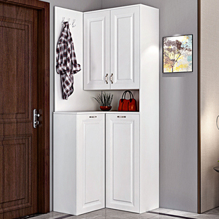 家用门口拐角鞋柜转角90度l型三角墙角一体入户直角玄关外楼道