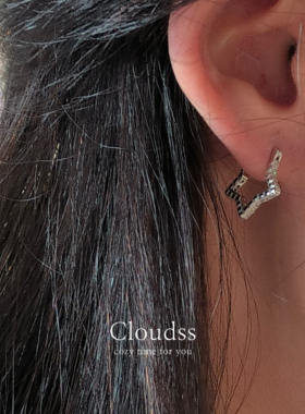 「星星眨眼」S925纯银耳环女小众设计感秋冬耳饰
