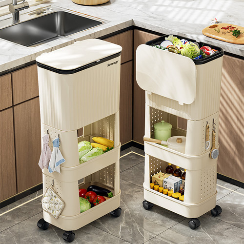 厨房垃圾桶大容量滑盖免弯腰厨房